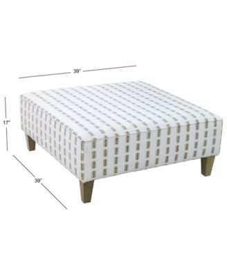 Stacia 38" Fabric Cocktail Ottoman Bench