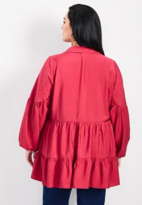 Women's Plus Size Amari Tiered Tunic Shirt
