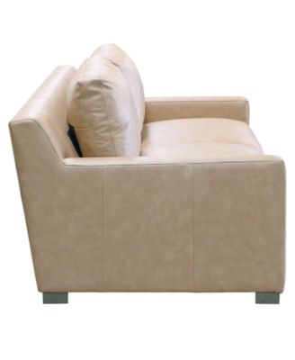 Stacia 74" Leather Deep-Seated Apartment Sofa