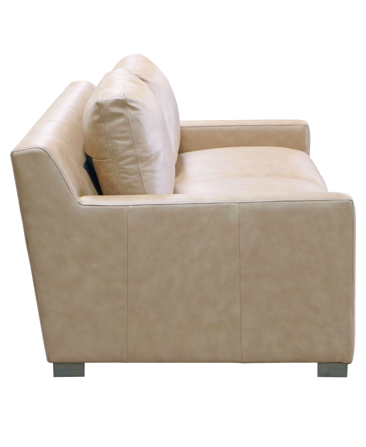 Stacia 74" Leather Deep-Seated Apartment Sofa