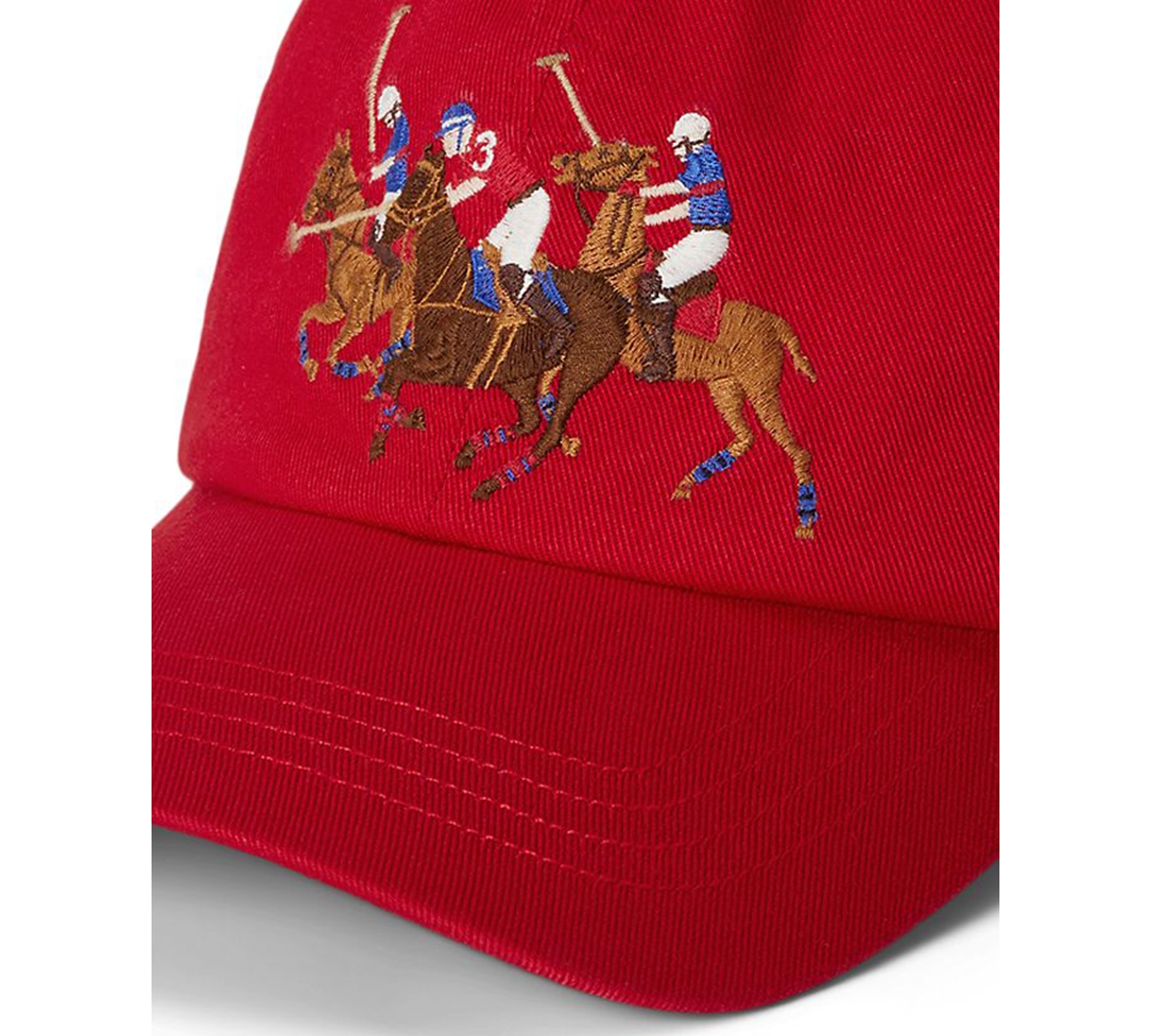 Polo Ralph Lauren Boys 8-20 Triple-pony Cotton Twill Ball Cap In Red