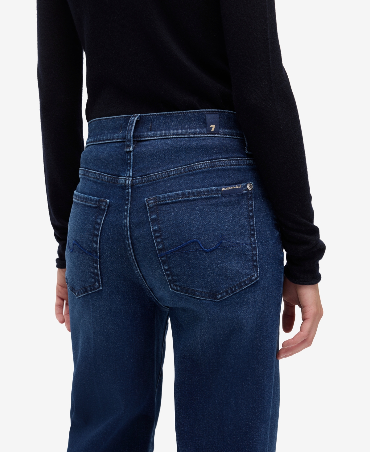 7 For All Mankind Women's Ultra High-Rise Wide Leg Jeans