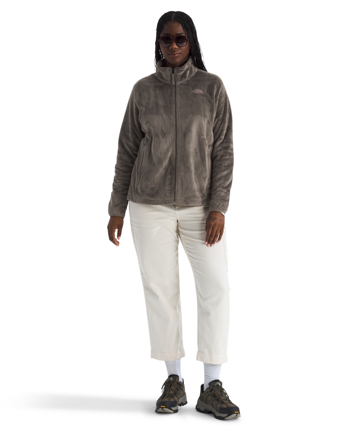 The North Face Plus Size Osito Regular Fit Jacket In Brown