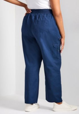 Women's Plus Size Cotton Cargo Pant