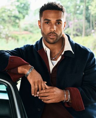 Men's Silver-Tone Stainless Steel Necklace