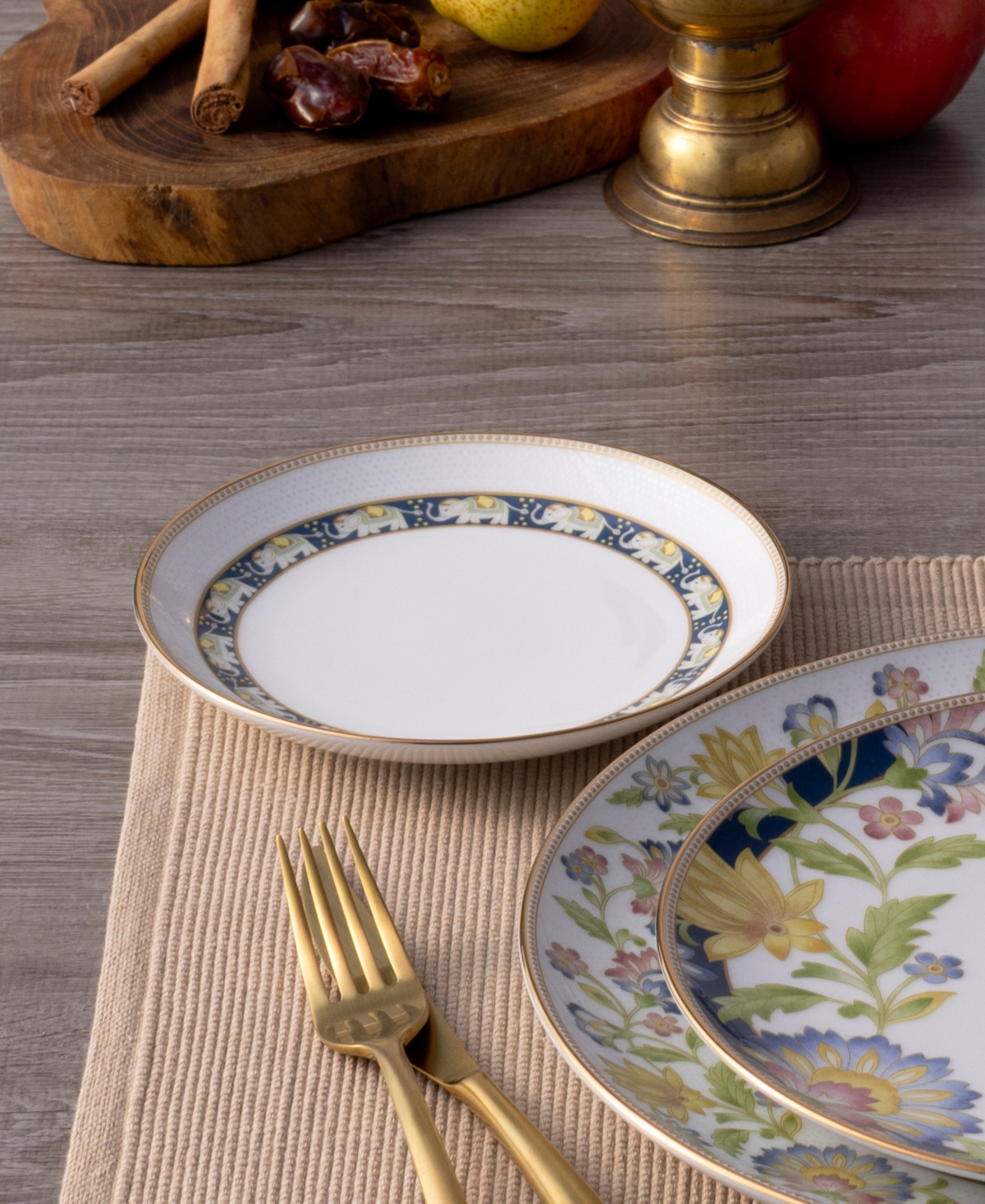 Noritake Tusker Garden Bread And Butter Appetizer Plates, Set Of 4