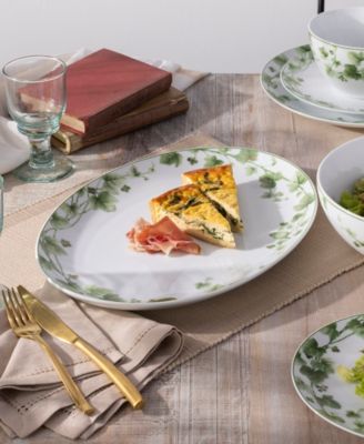 Ivy Whisper Oval Platter, 14.5"