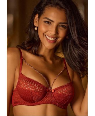 Women's Chain Detail Lace Bra