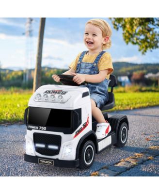6V Kids Electric Ride-on Truck with Height Adjustable Seat