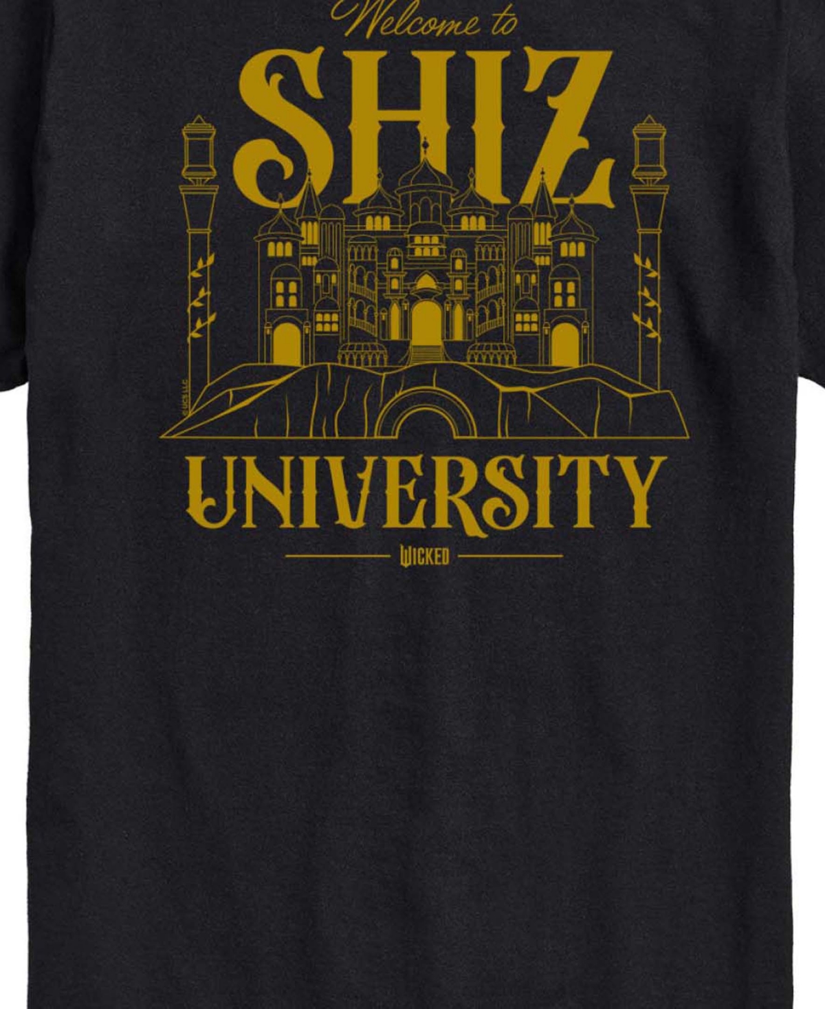 Airwaves Men's Wicked Part 2 Shiz University Short-Sleeve Graphic Printed T-Shirt