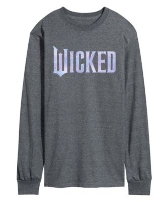 AIRWAVES - Men's Wicked Part 2 Sparkle Logo Graphic Printed Long-Sleeve T-Shirt