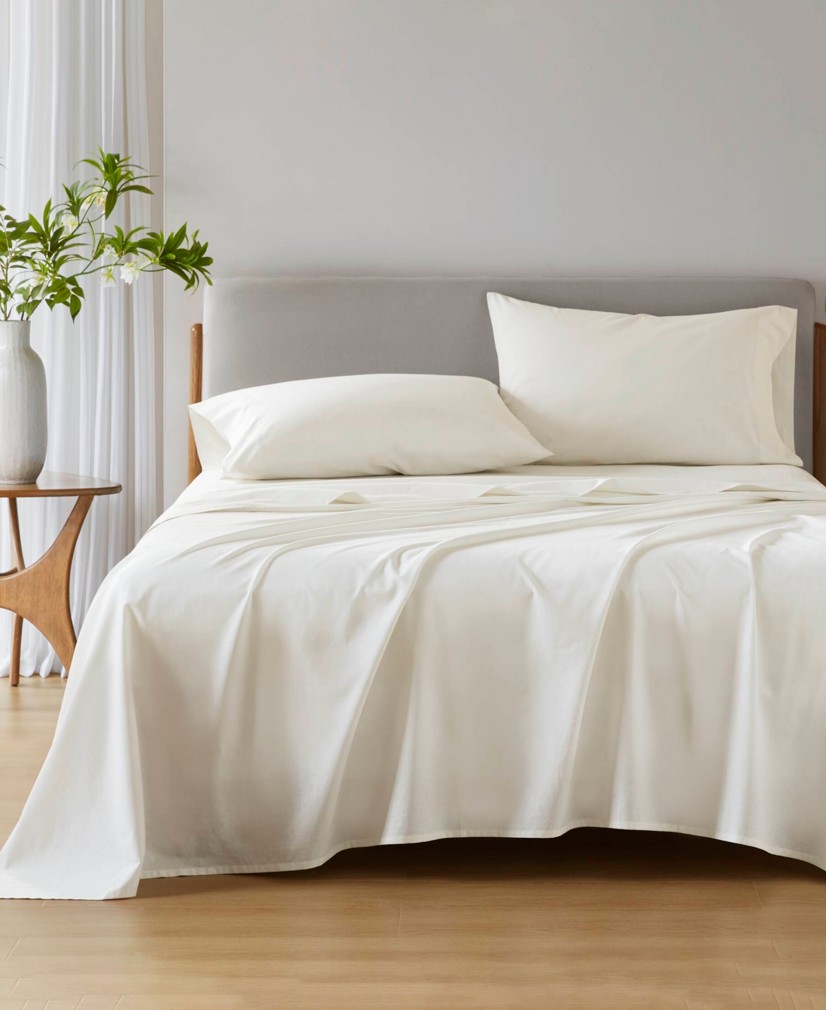 510 Design Super 144-thread Count Cotton 3-pc. Sheet Set, Twin In White