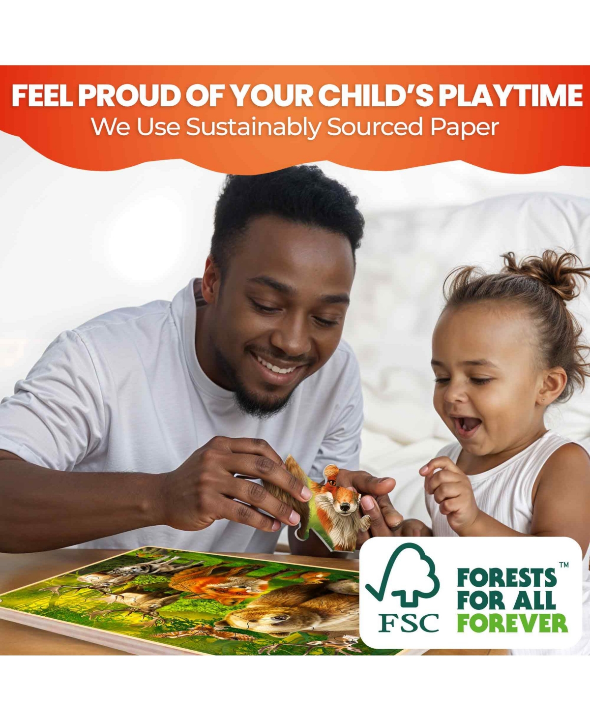 Quokka 4 x 48 Wooden Toddler Realistic Montessori Puzzles Ages 3-5