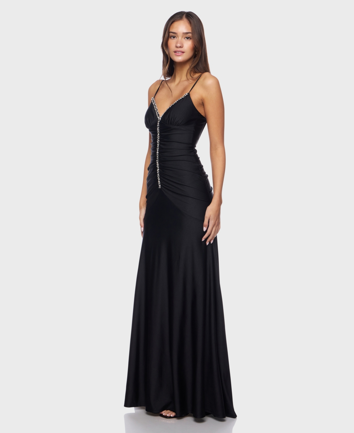 Alex & Sophia Women's V-Neck Maxi Dress