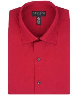 Men's Solid Slim-Fit Dress Shirt