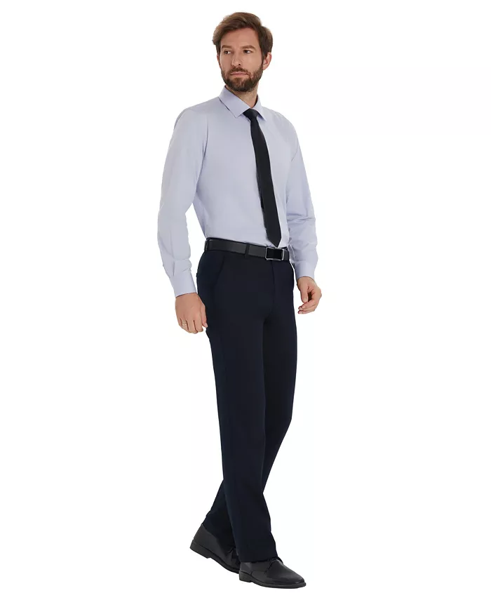 Men's Solid Slim-Fit Dress Shirt - thumbnail 2