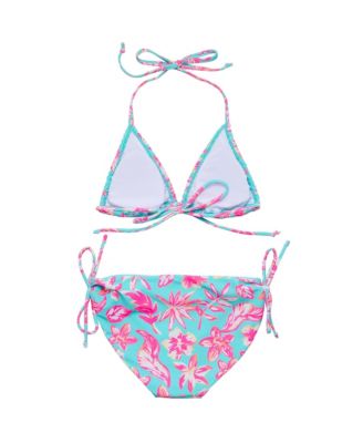 Big Girls Tropical Glow Teen Recycled Triangle Bikini