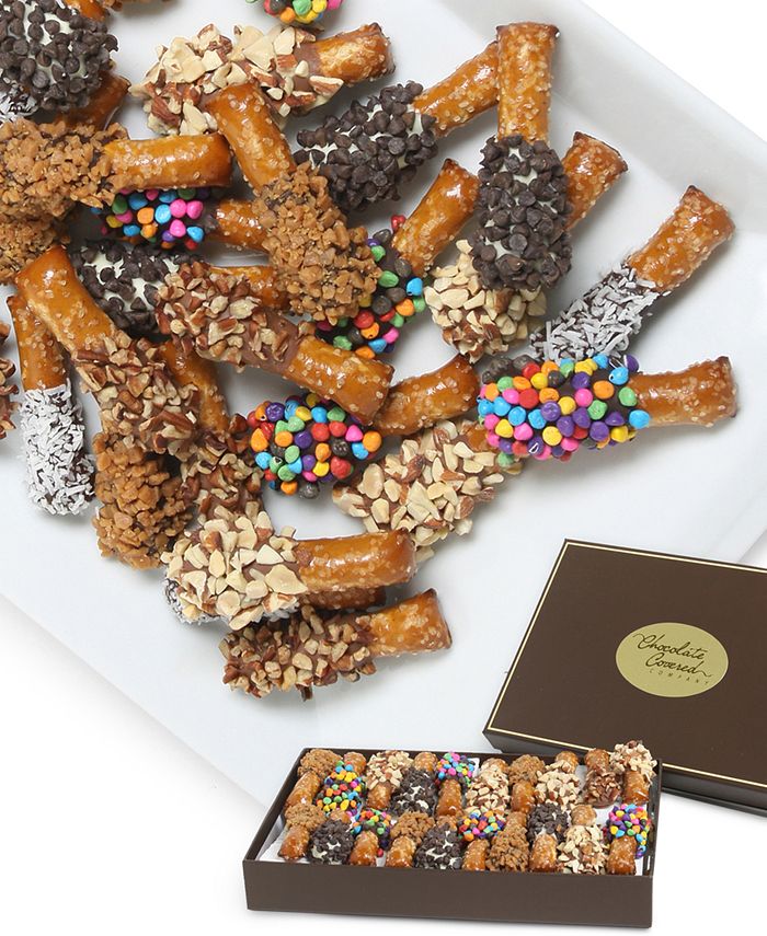 Chocolate Covered Company 21pc. Chocolate Pretzel Gift Set Macy's