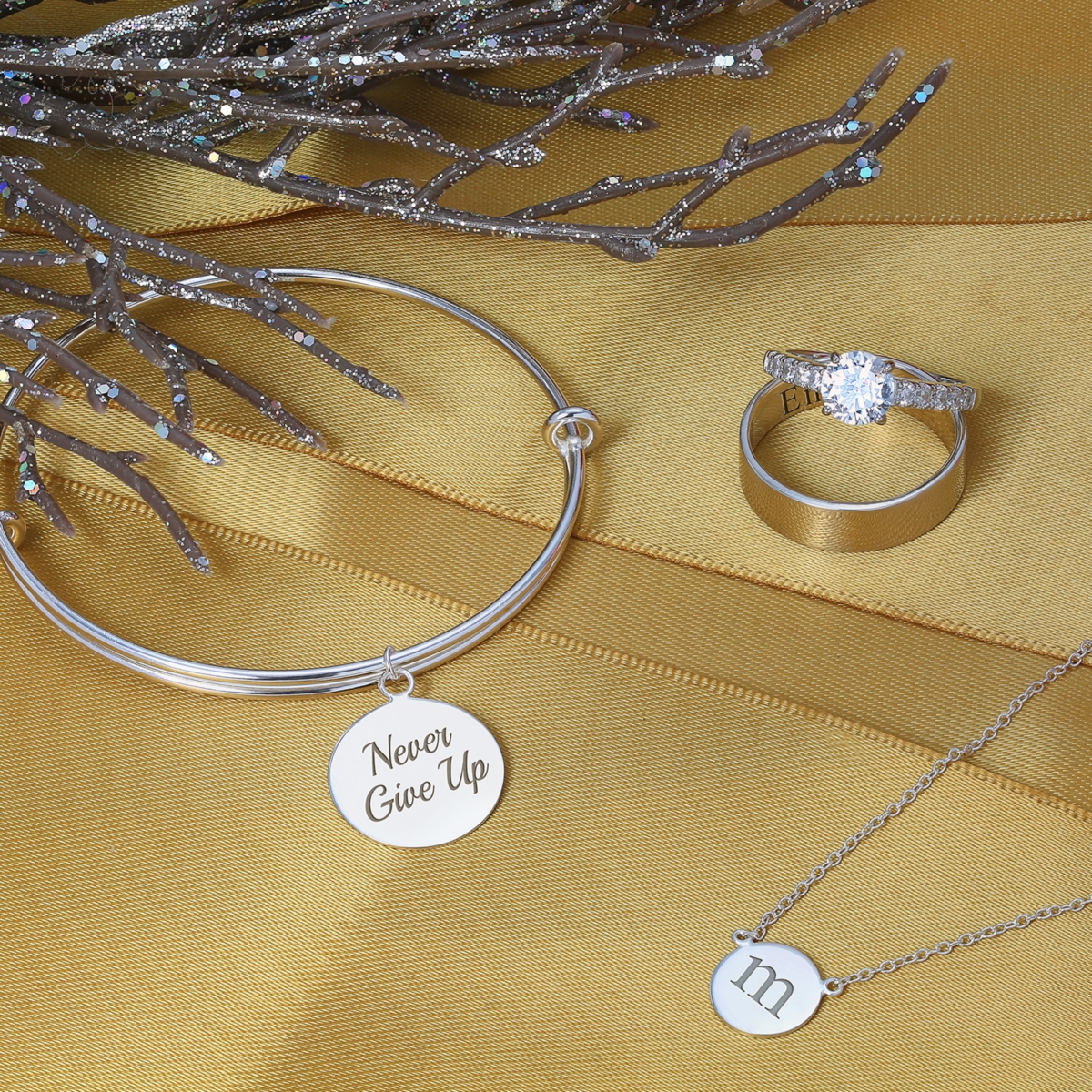 Bling Jewelry Classic 1.75CT Cz Round Solitaire Promise Ring Cubic Zirconia Pave Band .925 Sterling Silver