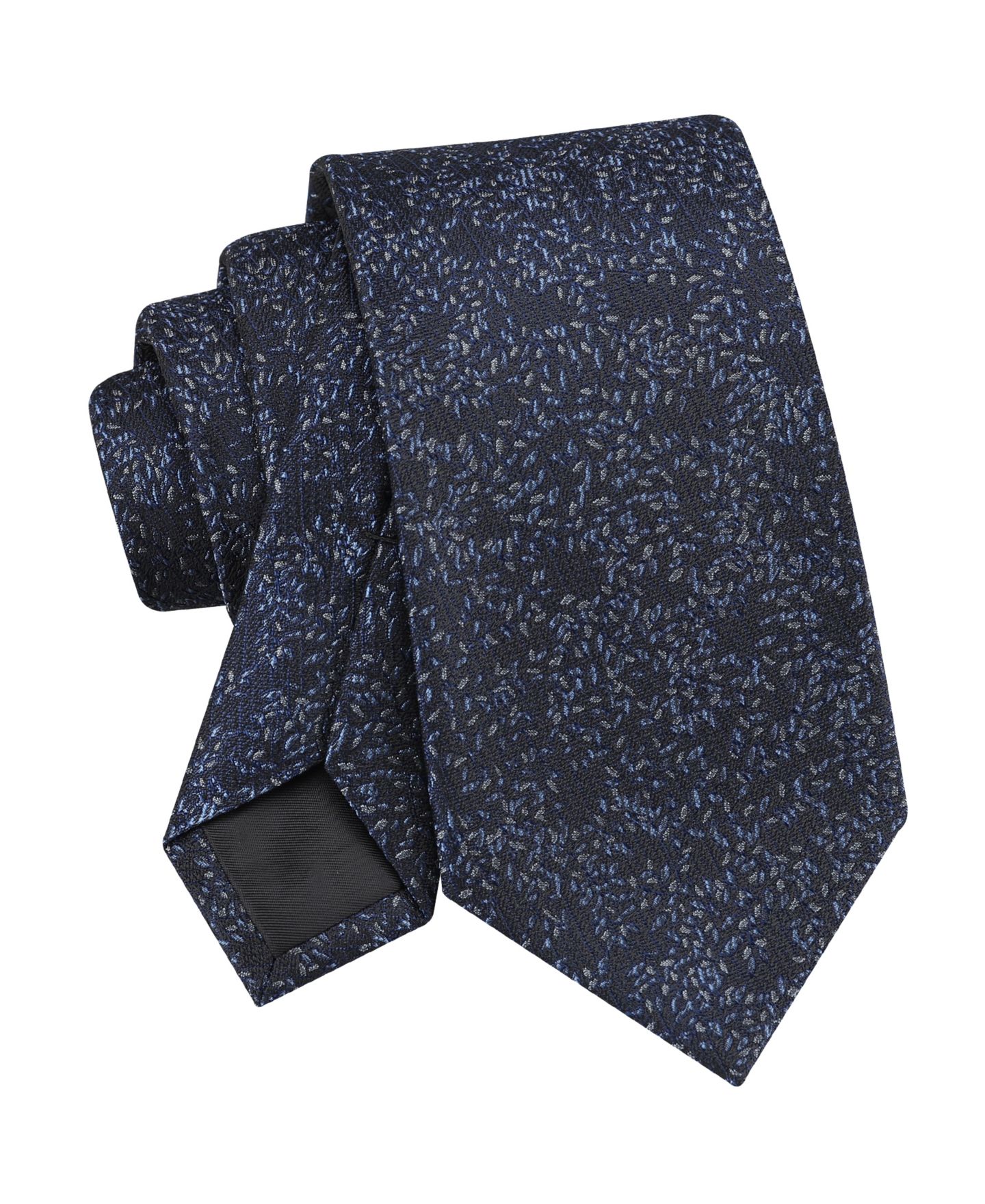 Мужской галстук Calvin Klein Jean Floral Pattern Tie, цвет: Тёмно-синий — фото 4
