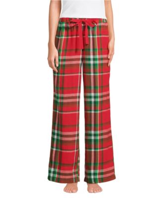 Women's Flannel Wide Leg Sleep Pants