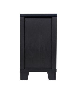 Samson Three-Drawer Engineered Wood Buffet Sideboard Cabinet With Three Tempered Glass Cabinet Doors For Dining Room/Kitchen