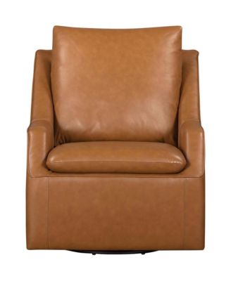 Asher - Steamboat Ecru Swivel Accent Chair