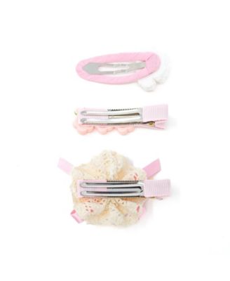 3pc Hair Clip Set - Puppy Blossom Pals