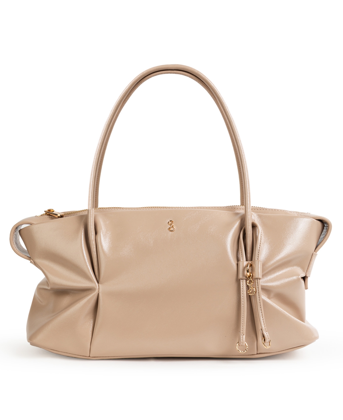 Sam & Libby Sam And Libby Onyx Belted Satchel Bag In Sand