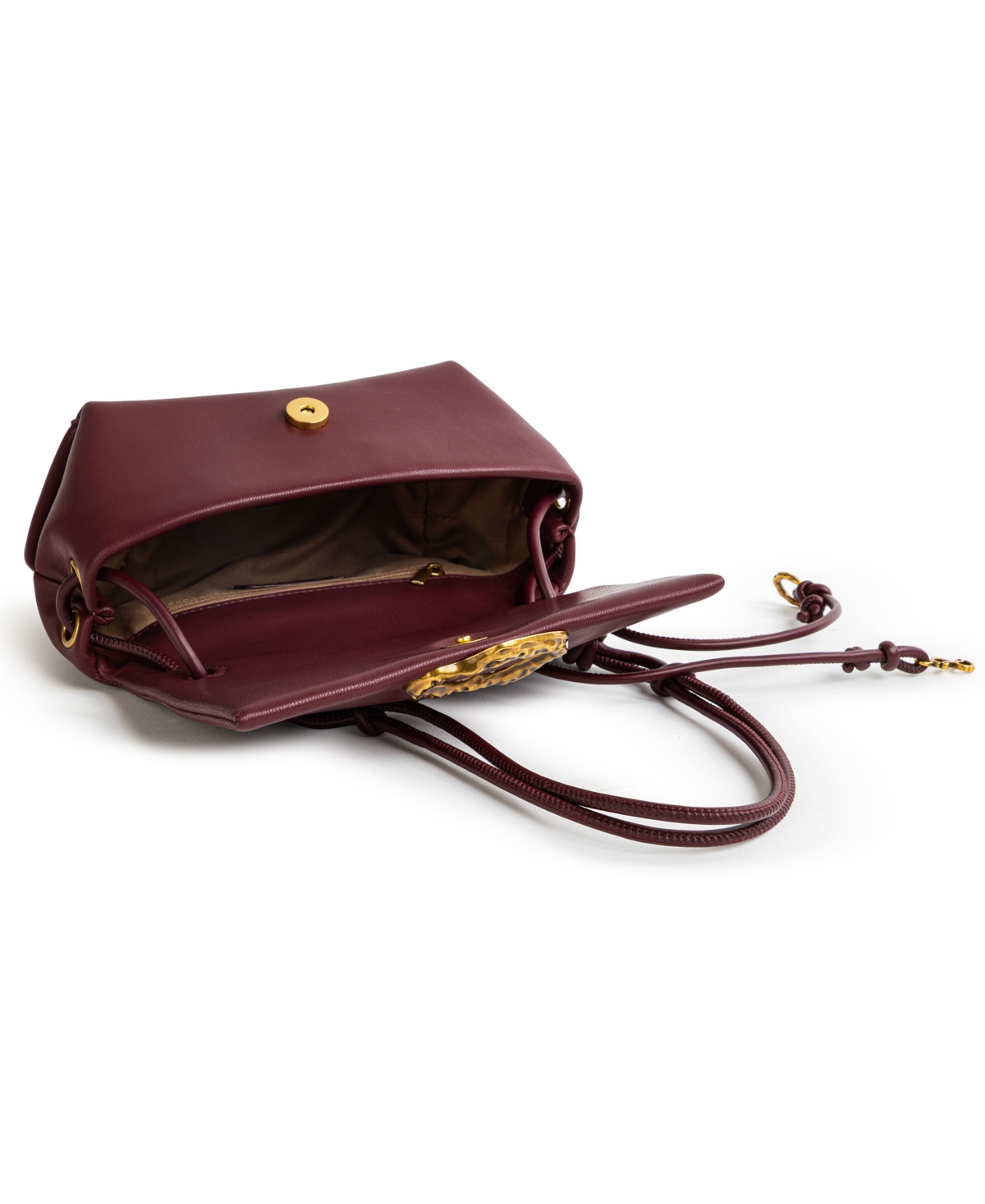 Sam & Libby Hannah Small Flap Shoulder Bag In Burgundy