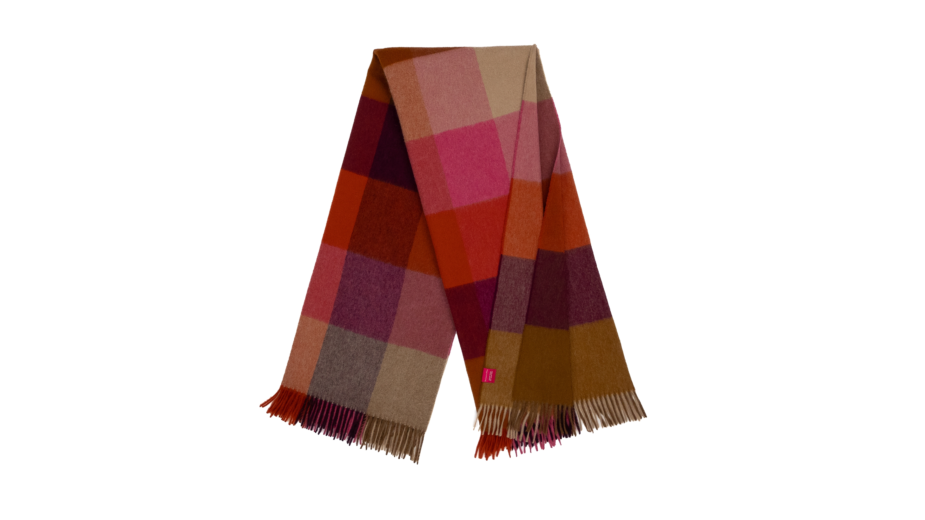 Southampton Home Merino Wool Color Block Throw, 55" x 72"