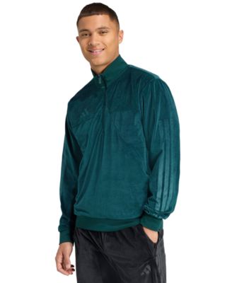 adidas Men's House of Tiro Velour Half-Zip Track Jacket - Macy's