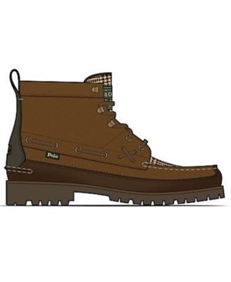 Men's Round-Toe Lace-Up Boots