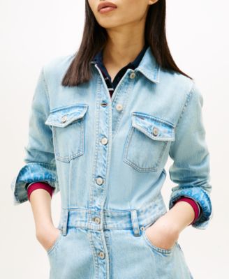 Women's Mini Trucker Denim Dress
