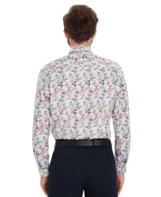 Men's Garden Floral Printed Dress Shirt, Macy's Exclusive