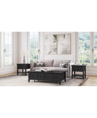 55" Solid Wood Hedworth Rectangle Coffee Table