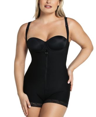 Leonisa - Firm Tummy-Control Lace-Trim Bodysuit 018678N