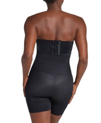 Women's Strapless Sculpting Step-in Body Shaper with Short Bottom