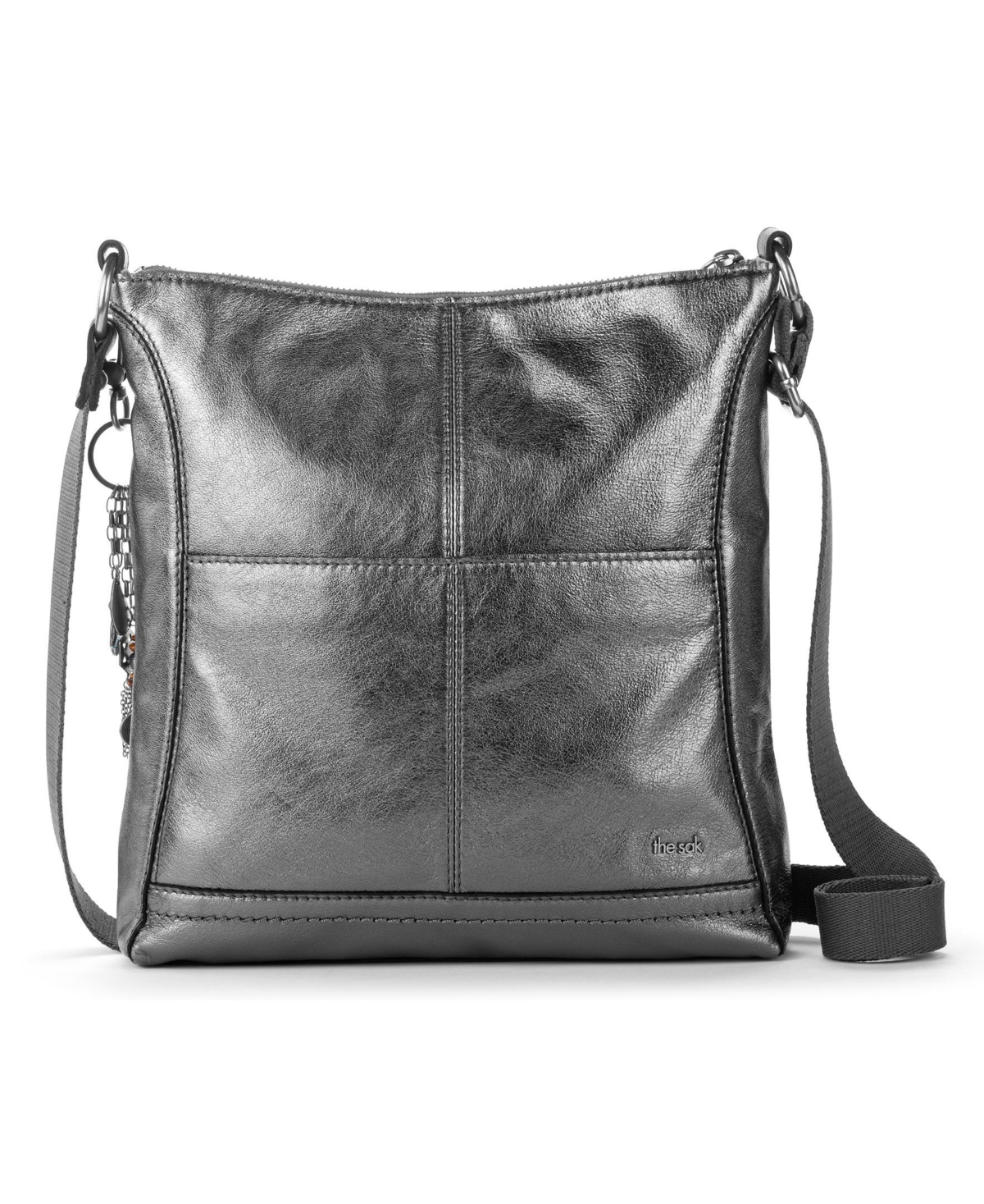 The Sak Women's Lucia Leather Crossbody Bag In Gray