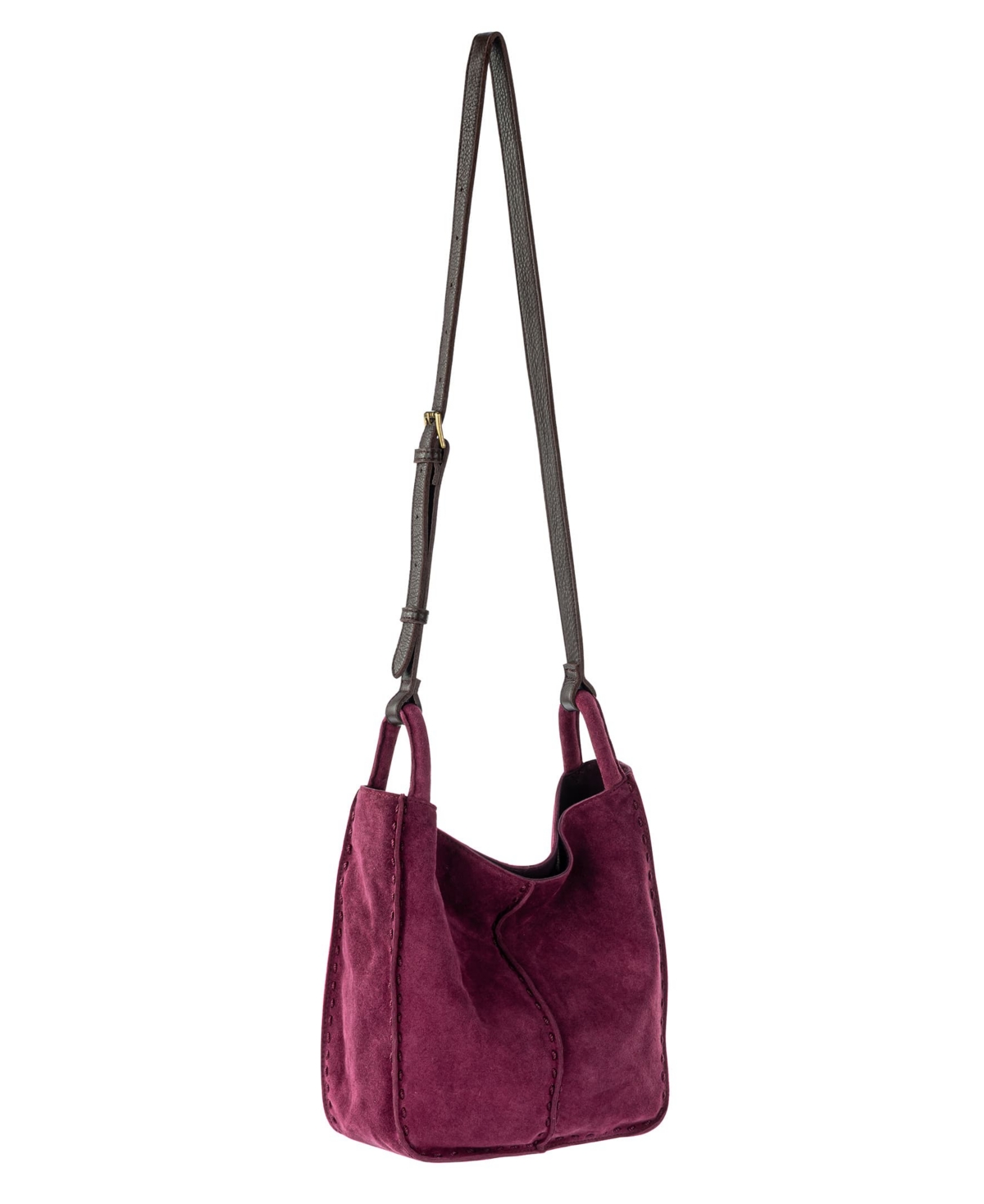 The Sak Los Felis Leather Small Crossbody Bag In Purple