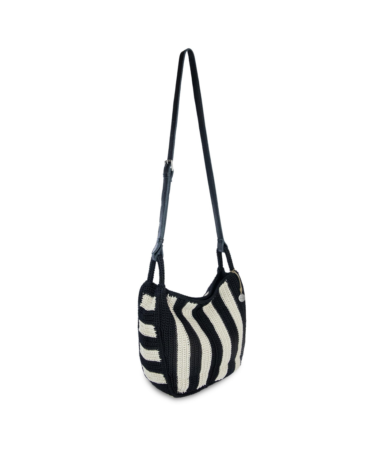 The Sak Los Feliz Crochet Small Crossbody Bag In Black