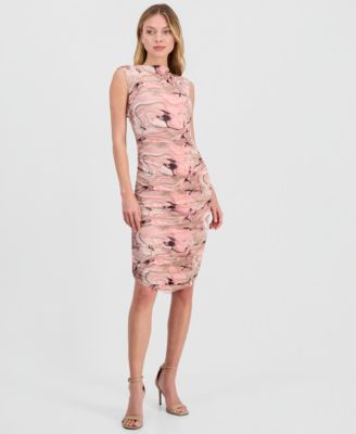 Women's Printed Sleeveless Sheath Dress