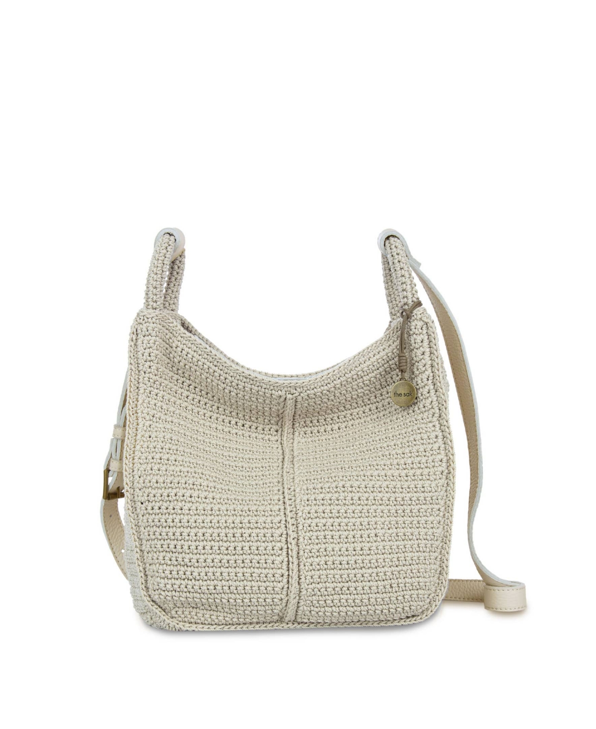 The Sak Los Feliz Leather Medium Crossbody Bag In Sand