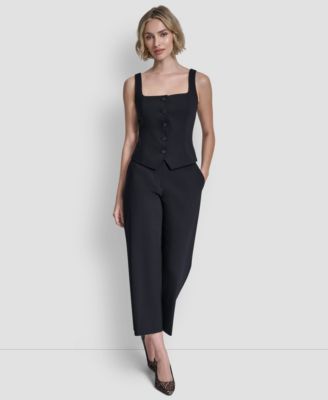 Women's Button Front Vest Top