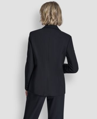 Women's One-Button Notch Collar Jacket