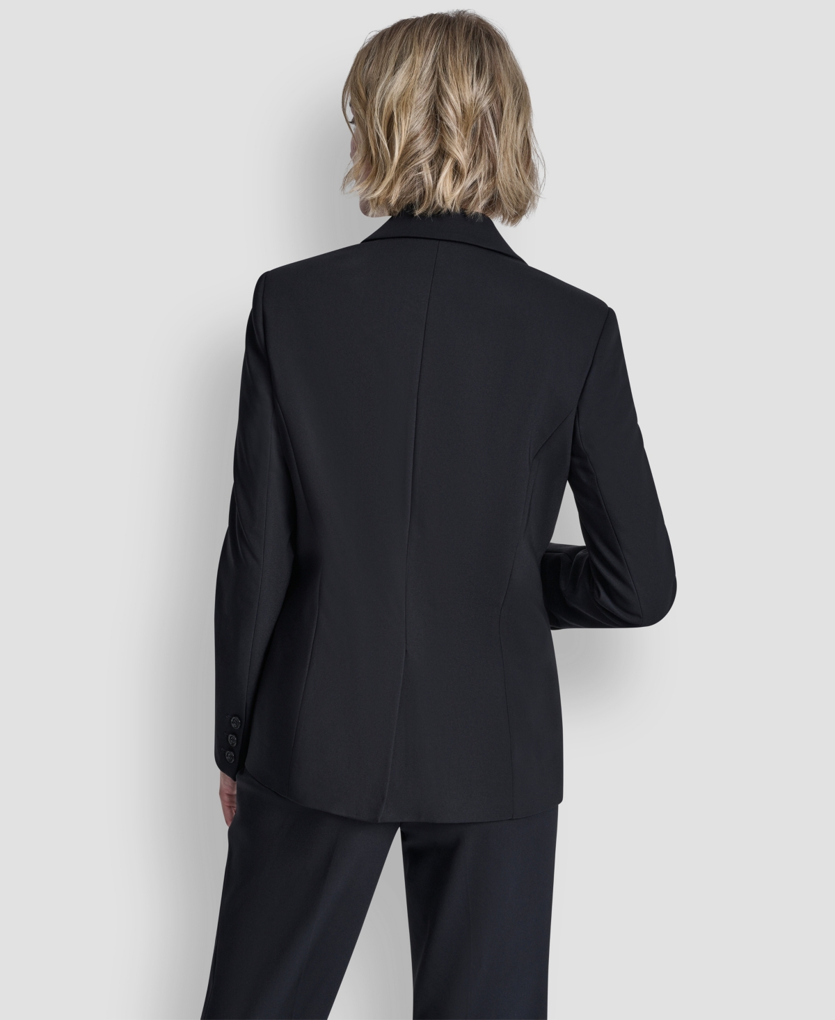 Dkny Women's One-button Notch Collar Jacket In Animal Print