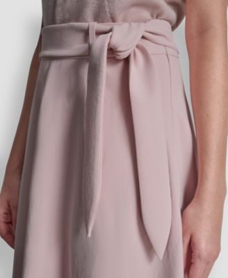 Women's Maxi Skirt with Bow Tie