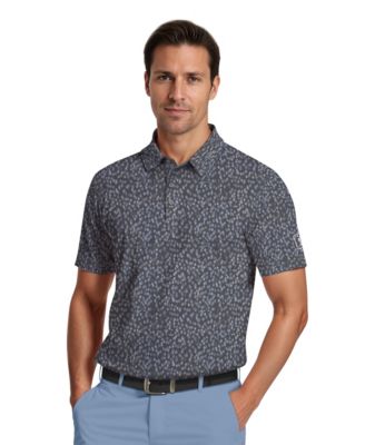PGA TOUR - Men's All Over Golf Confetti Short-Sleeve Polo Shirt