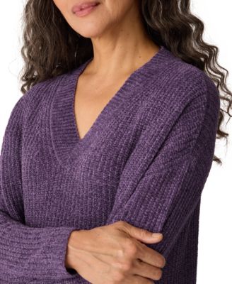 Women's V-Neck Long-Sleeve Sweater
