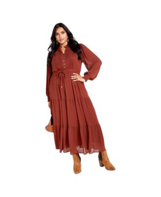 Women's Plus Size Jasmine Tiered Maxi Dress